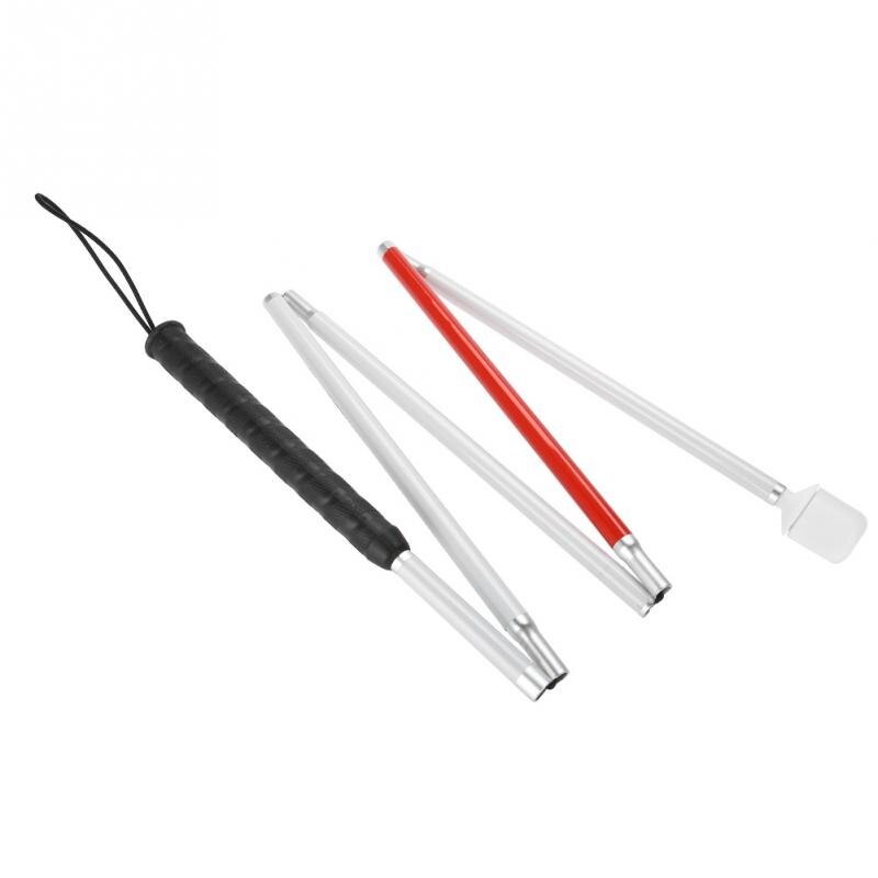 Foldable Reflective Blind Walking Stick Guide Blind Cane Crutch Visually Impaired Adjustable Folding Blind Crutch Cane for Elder