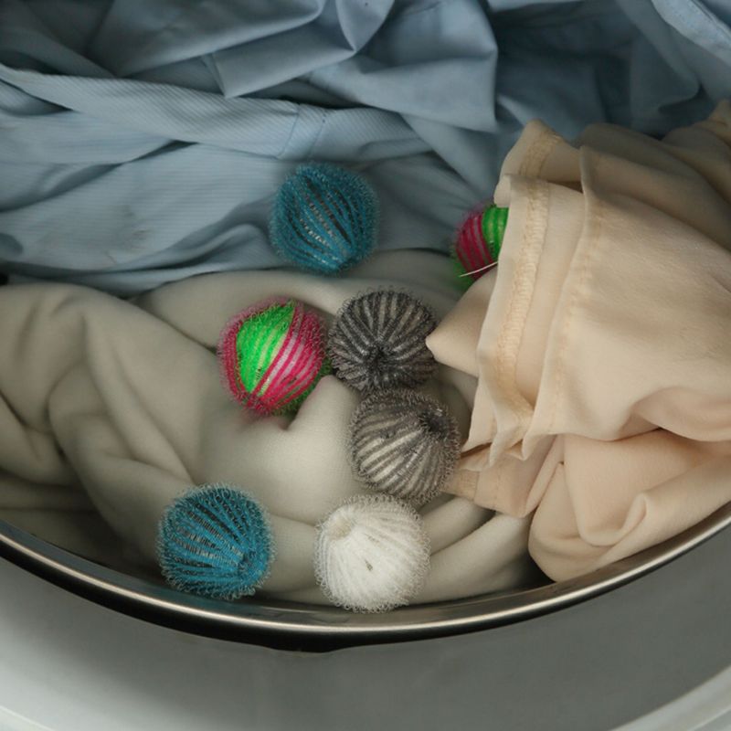 Bola Mágica para Eliminar Pelo de Mascotas, 10 Unidades, Recogedor de Pelusa, Limpiador de Lavado, Protección Reutilizable y Portátil, Pegajoso