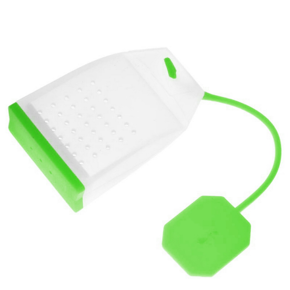 Food-grade Silicone Tea Bags Colorful Style Tea Strainers Herbal Loose Tea Infusers Filters Scented Tea Tools: green