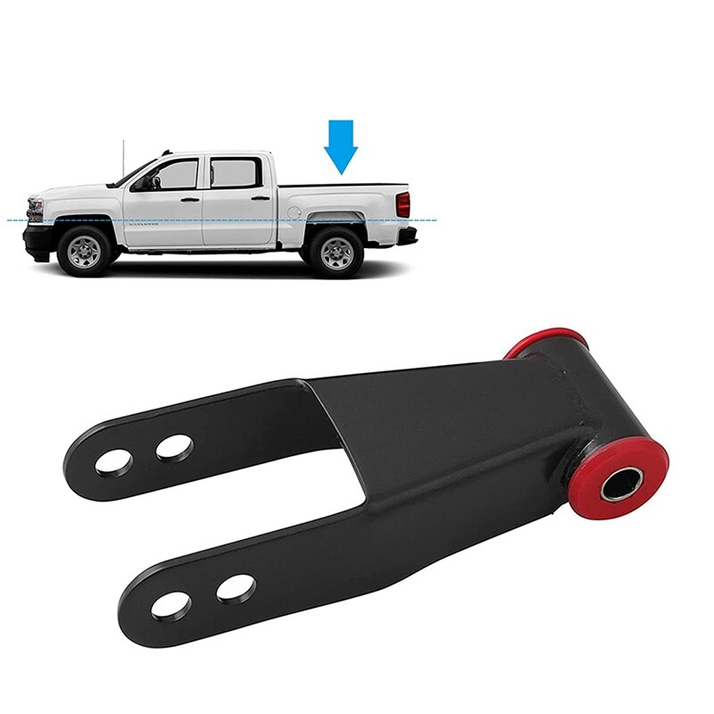 2 Inch Rear Lowering Shackle Kit For Chevy Silverado &amp; GMC Sierra 1500 C1500 Replaces 410520