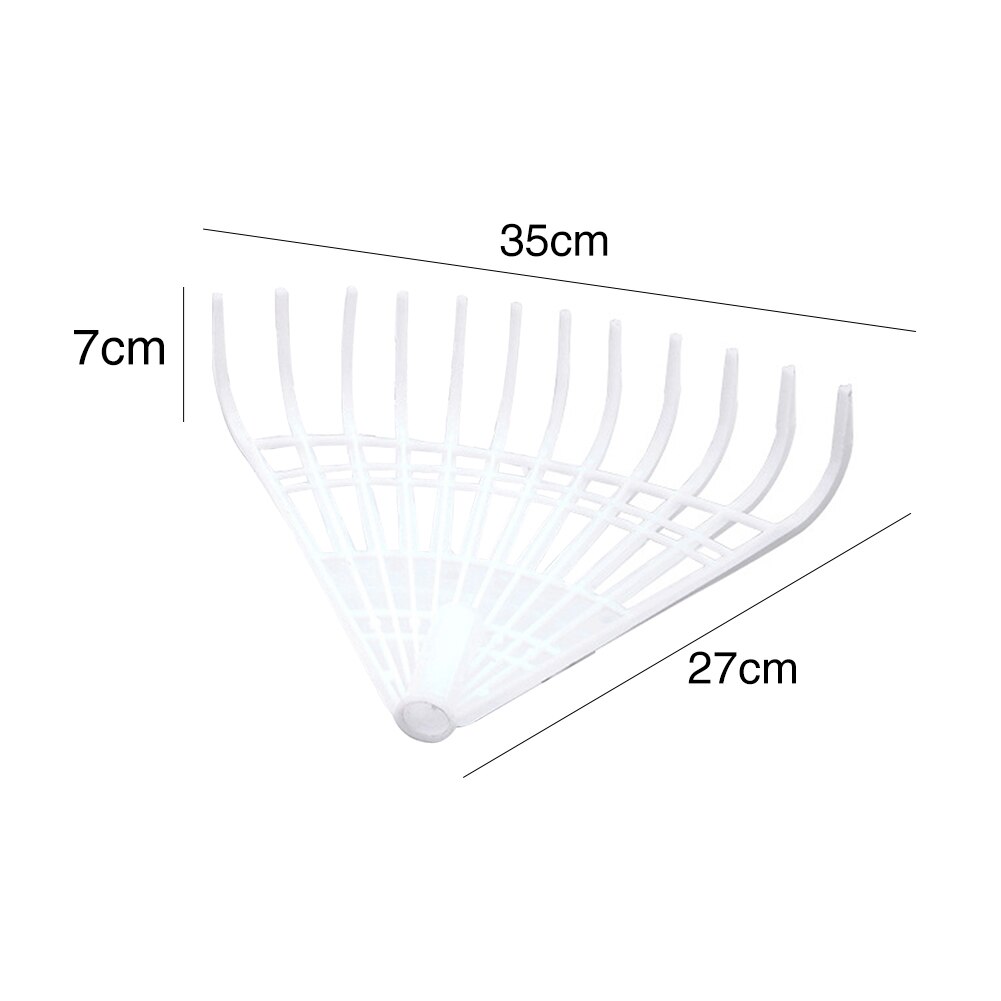 Herramienta de Jardín de trabajo pesado para césped, herramienta de limpieza de césped de hoja de plástico, rastrillo de mano, arbusto, garra de trabajo