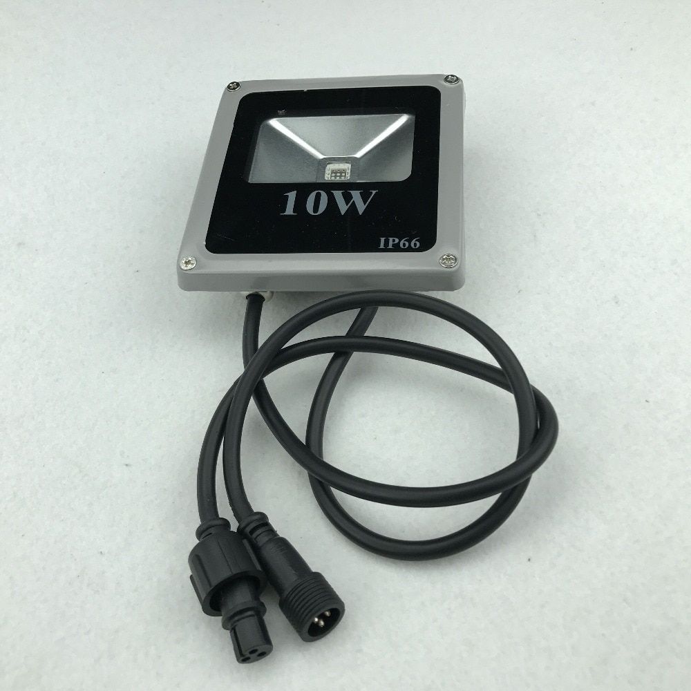 9W high power led WS2811 controlled RGB flood light;addressable;IP66;with 3 core black xConnect pigtail