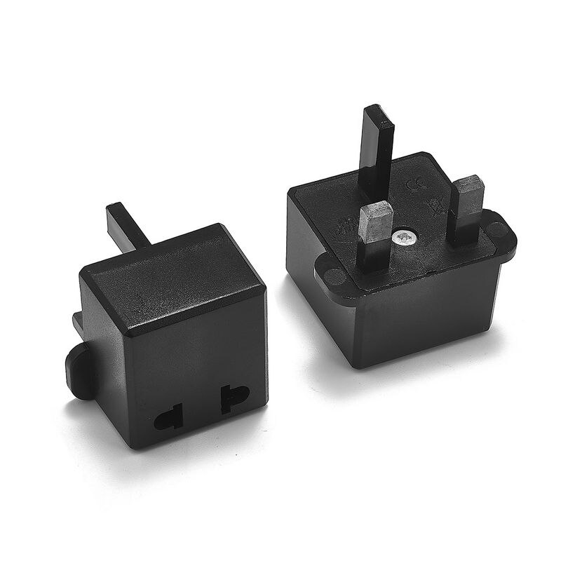 UK Adapter Converter Japan China CN US EU To UK British Plug Travel Adapter Electrical Plug Charger Socket AC Outlet Converter: Black