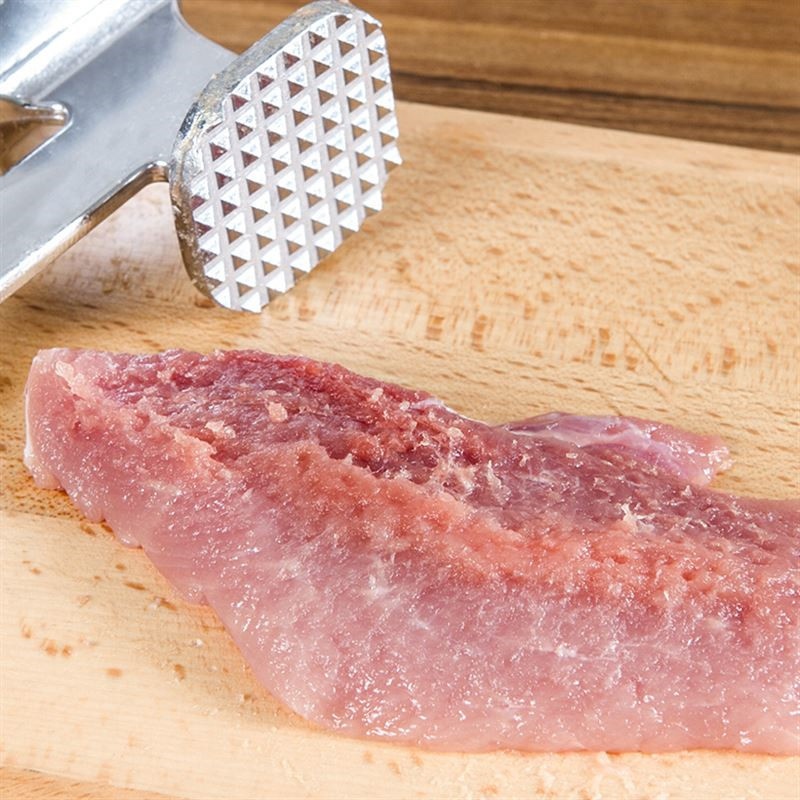 1pcs Meat Hammer Tenderizer Beaf Steak Mallet Beef Pounder Chicken Beater Aluminum Alloy Beater Kitchen Tool 2 Sides