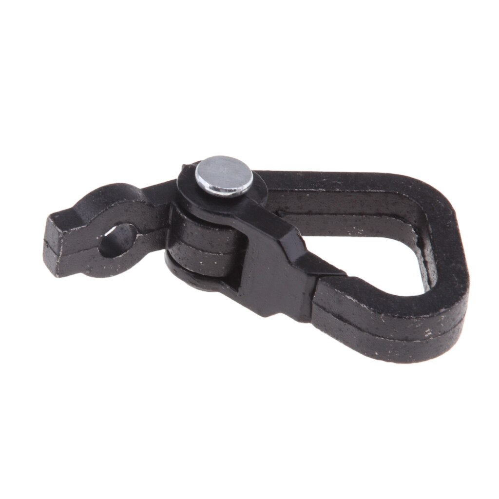 Aluminum Motorcross ATV Spring Clip Snap Hook Luggage Helmet Hanger Black