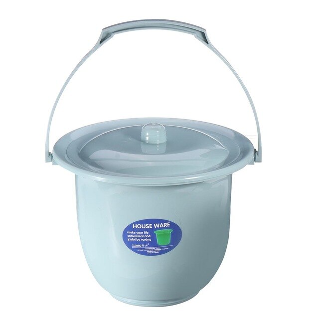 Handheld Potty Training Seat Spittoon Bucket Removable Toilet With Lid Camping Car Travel Portable Urinal Potty Adult Children: blue