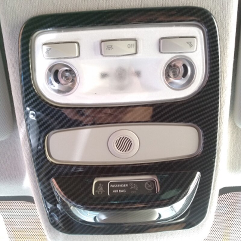 Til renault clio iv clio 4 abs kulfiber front læselampe lampeskærm panel cover trim bil styling tilbehør