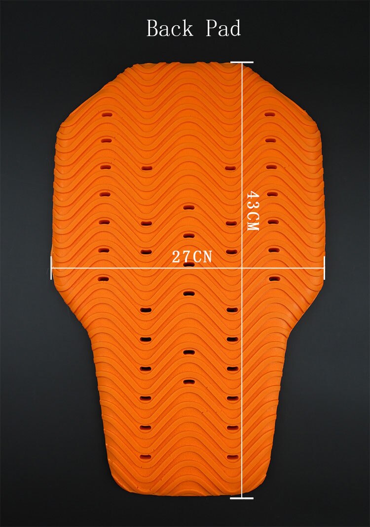 DSO Motorcycle Soft Rubber Back Pad Detached Spine body armor Knee Elbow protector Sport protector Universal Model