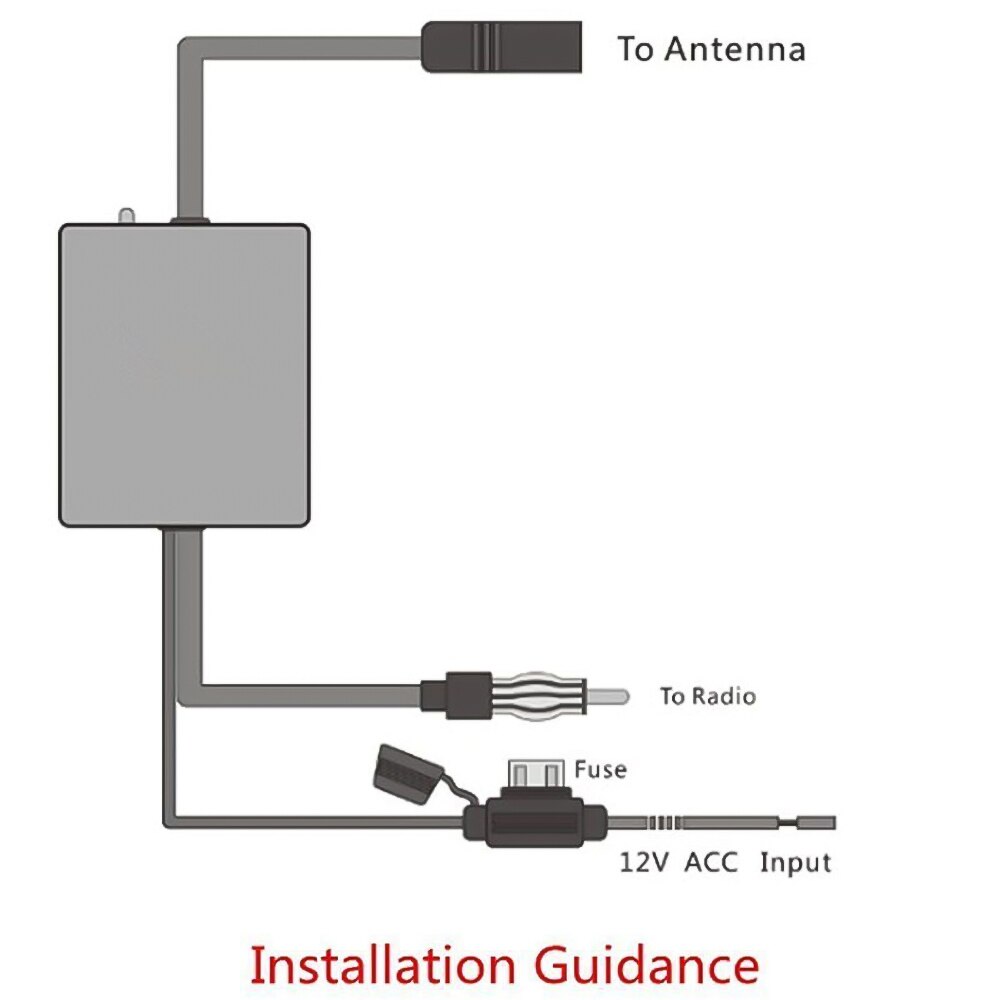 Antena aérea para coche, amplificador de señal de Radio Universal para automóvil ANT-208, amplificador de antena FM/AM, montaje en parabrisas