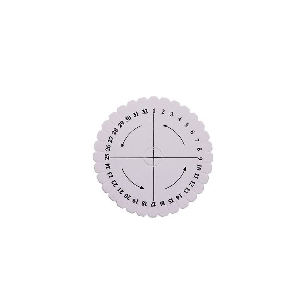 Kumihimo-disco de cordón trenzado para pulsera de mano, herramientas para tejer, 4 piezas, blanco, redondo, cuadrado, 4 pulgadas, 6 pulgadas: S Round
