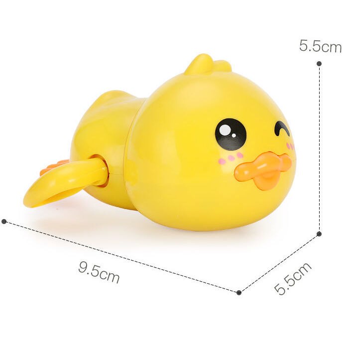 Summer Bathroom Bath Shower Baby Clockwork Swimming Children Play Water Cute Little Duck Bathing Bathtub Toys For Kid