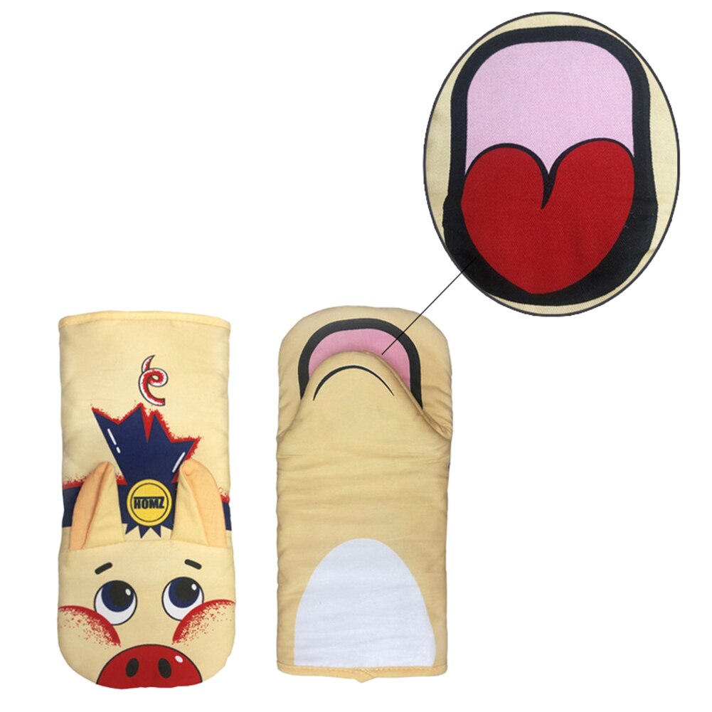 1Pc Nettes Schwein Nicht-Unterhose Anti-verbrühungen Küche Mikrowelle Handschuh Backofen Handschuh Position schweißen backofen küche handschuhe gant küche