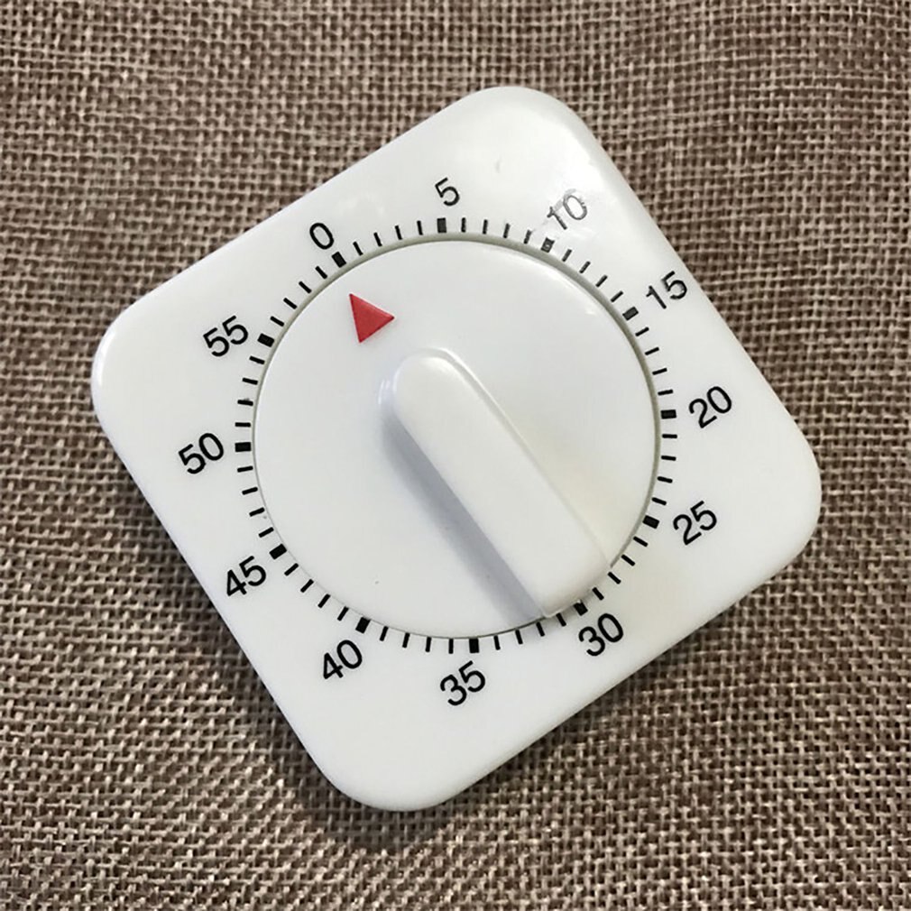 Portable 60 Minutes Kitchen Timer Manual Count Down Alarm Reminder Clock Kitchen Mechanical Cooking Timer Home Baking Tools