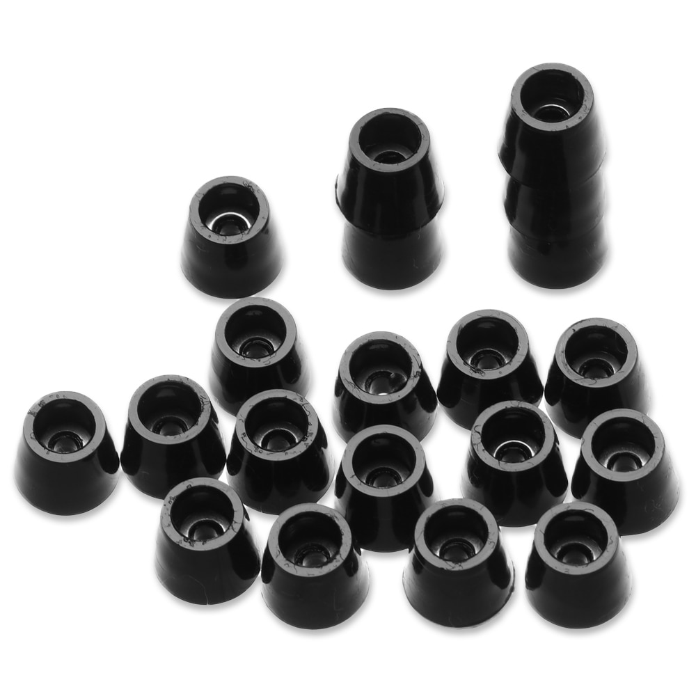 20 stücke Schwarz Gummi Füße Stuhl Boden Schutz Nicht-Unterhose Möbel Füße Tisch Bein Abdeckung Kabinett Unterseite Pads Funiture beine