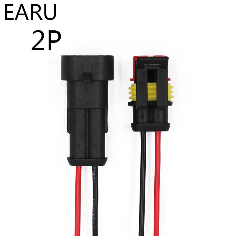 Connecteur 2p 0.6 étanche Automobile Câblage Fil Voiture Turmeric Hengliang Store 2p 0,6 Connecteur Automatique électrique Store Electrique