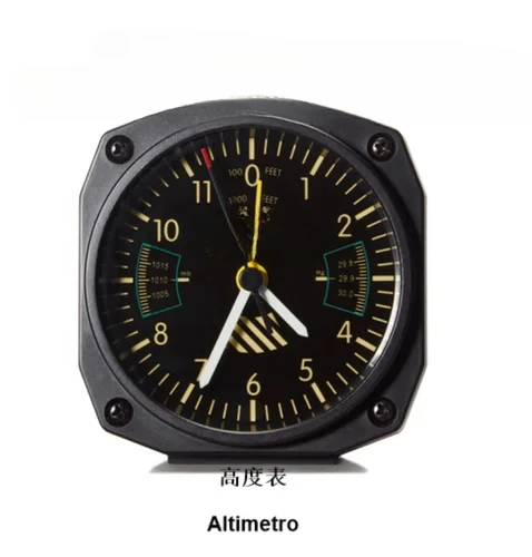 Aviation aviation clock, aircraft instrument clock, aviation simulation instrument alarm clock, simulation aircraft instrument: green