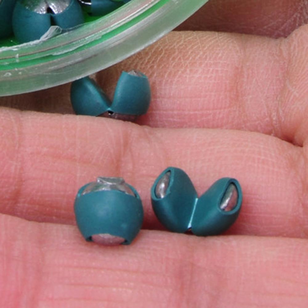 Aparejo de pesca de plomo con revestimiento de goma, aparejos de pesca de carpa, con plomo dividido reutilizable, 20 Uds.