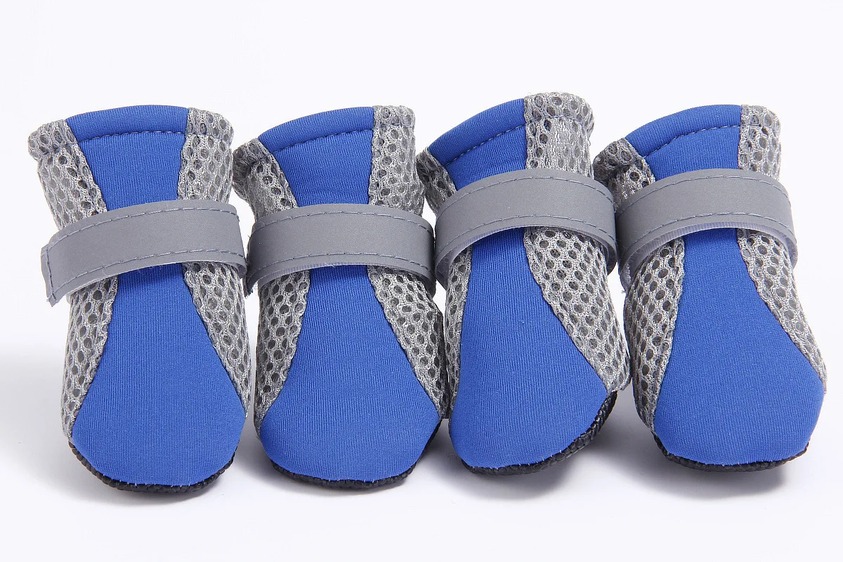 Zapatos para perros y cachorros, Botas de lluvia de fondo suave para exteriores para gatos, Chihuahua, Botas impermeables, Perros, Mascotas, Botas, zapato para cachorro: L / Azul