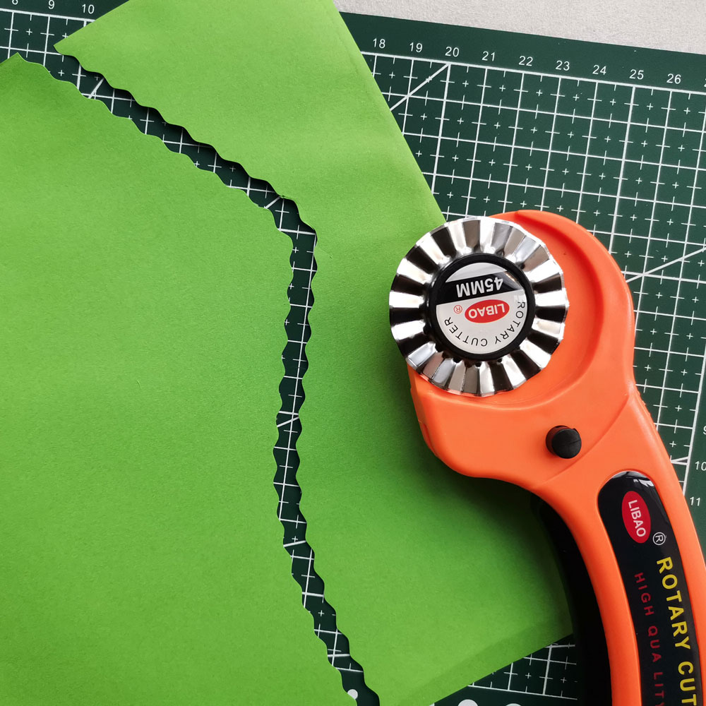 Cutter rotatif de Quilter 45mm, bord ondulé, outil de coupe du cuir, lame Olfa circulaire, bricolage, Patchwork, couture, couette