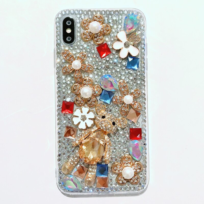 Luxus Kristall Strass Fall Abdeckung Für iPhone 7 8 Plus X XR XS MAX 11 Pro Max FHX-18V Mädchen Diamant handy Fall: for iPhone 11 Pro