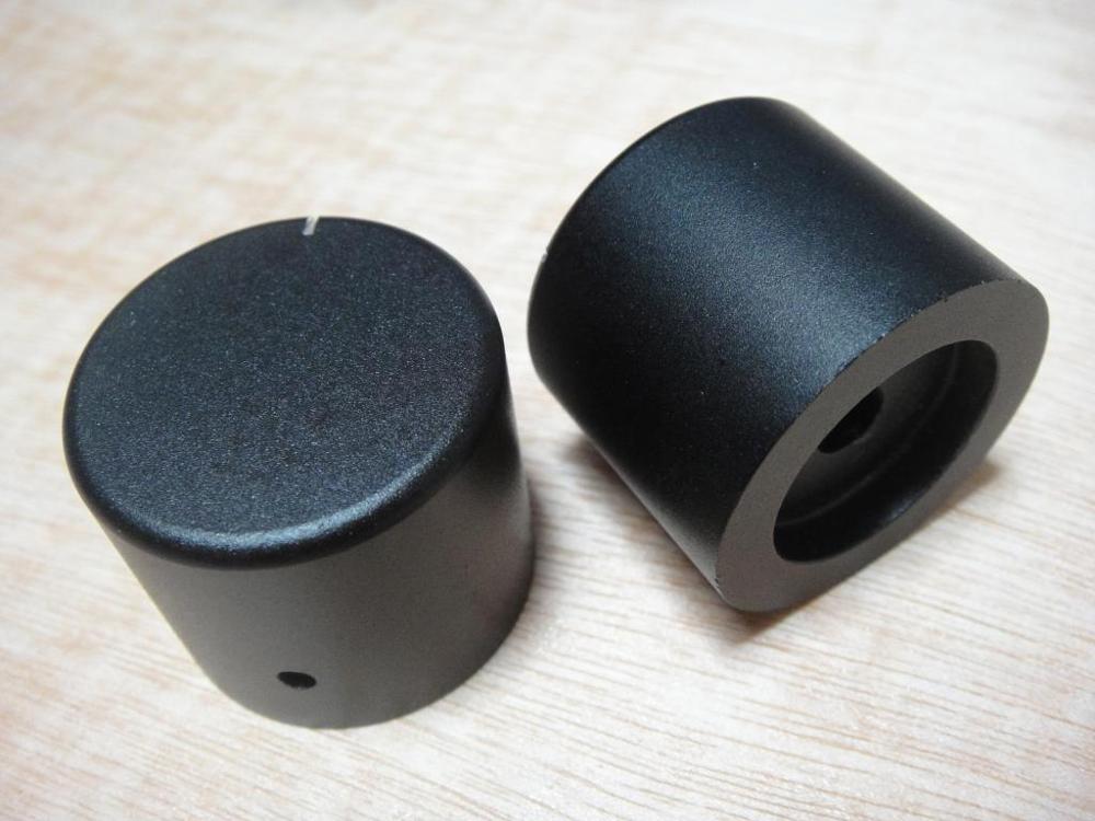 2pcs aluminum knob potentiometer knob 30*25mm potentiometer cap car knob switch cap Encoder for amplifier: Scrub black