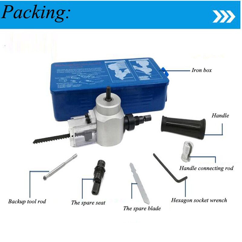 Multifunction Jig Saw Conversion Head Curve Cutter Drill Multi-purpose DIY Woodworking Cutting Electric Tools GY-YT-180A