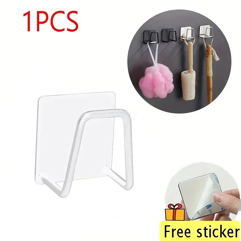 Küche Zubehör Küche Waschbecken Schwamm Halter Regal Klebe Halter Ablauf Trocknen Rack Wand Haken Zubehör Lagerung Organizer: Schokolade
