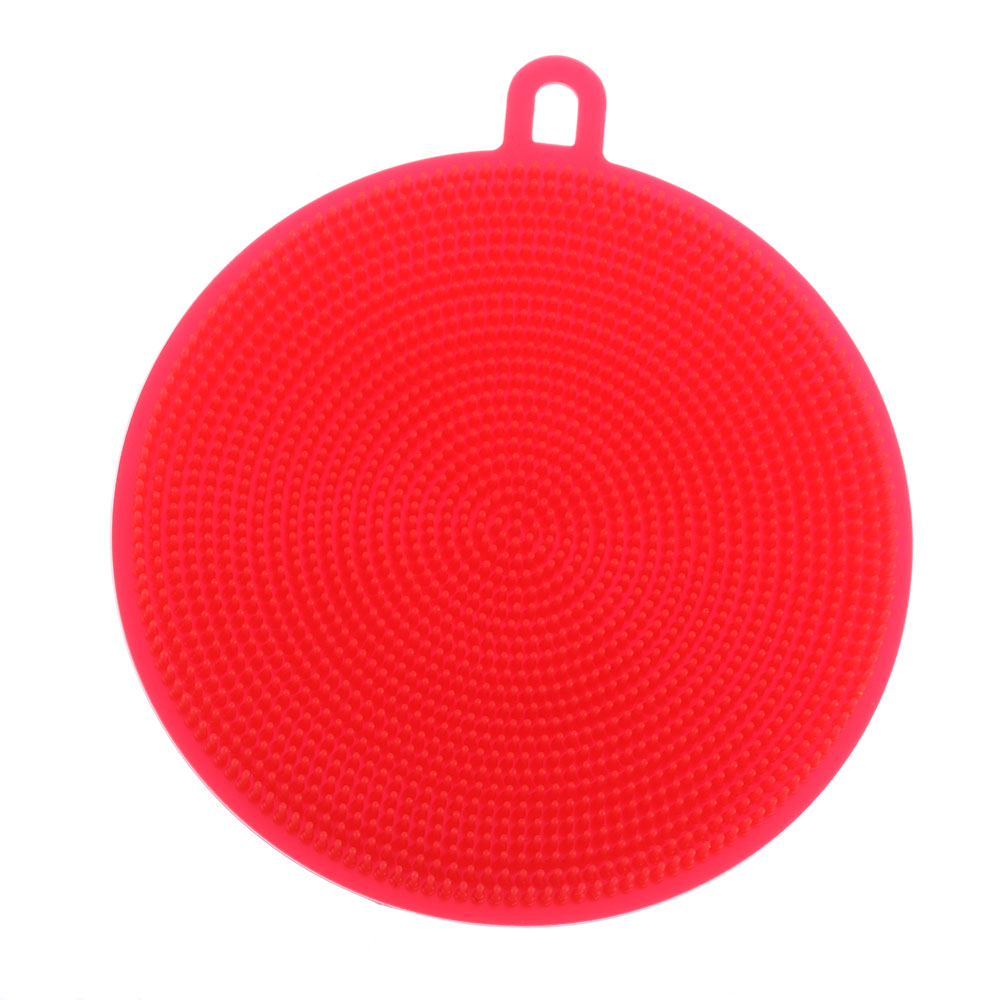Éponge de nettoyage de vaisselle Silicone | Éponge colorée pour laver la vaisselle, gomme à mélamine éponge magique de bricolage, éponge de nettoyage pour vaisselle de cuisine, articles de salle de bains D 1 pièce: Rouge