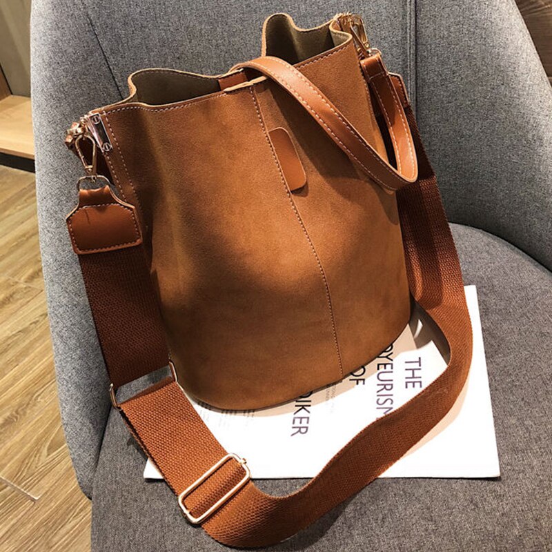 Bolsa feminina store skuldertasker til kvinder vintage afslappet håndtaske kvinder pu læder taske messenger tasker med høj kapacitet: Brun 2