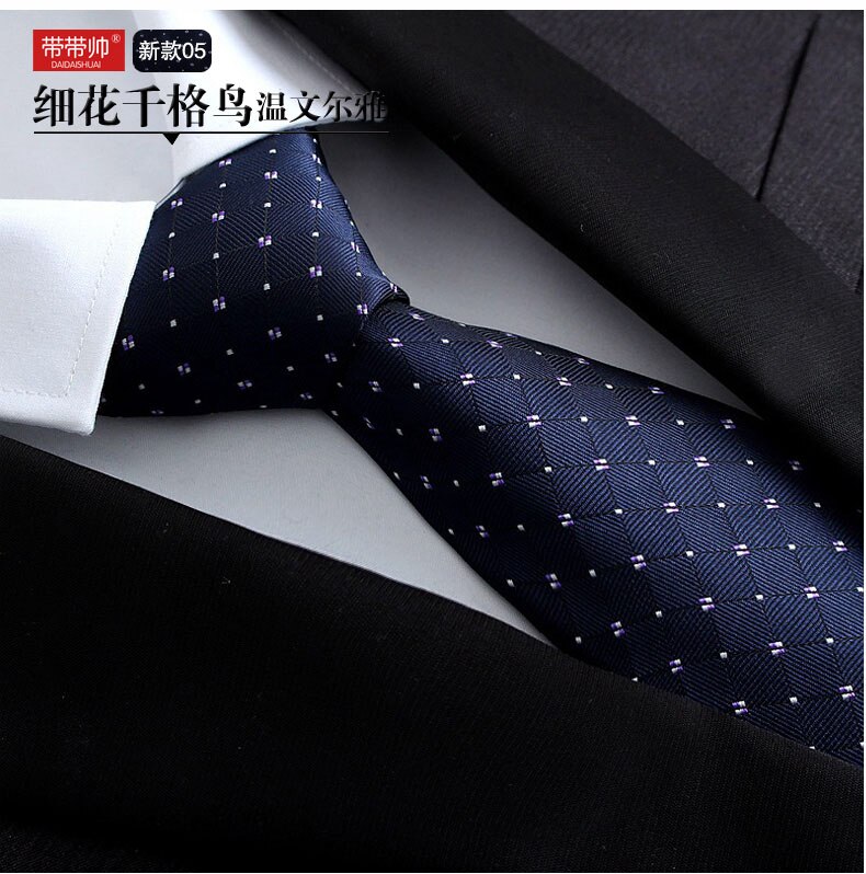 Corbata clásica de 8 cm para hombre a rayas para ceremonia de boda y cita, corbatas formales de de seda sintética con caja de: Color 3