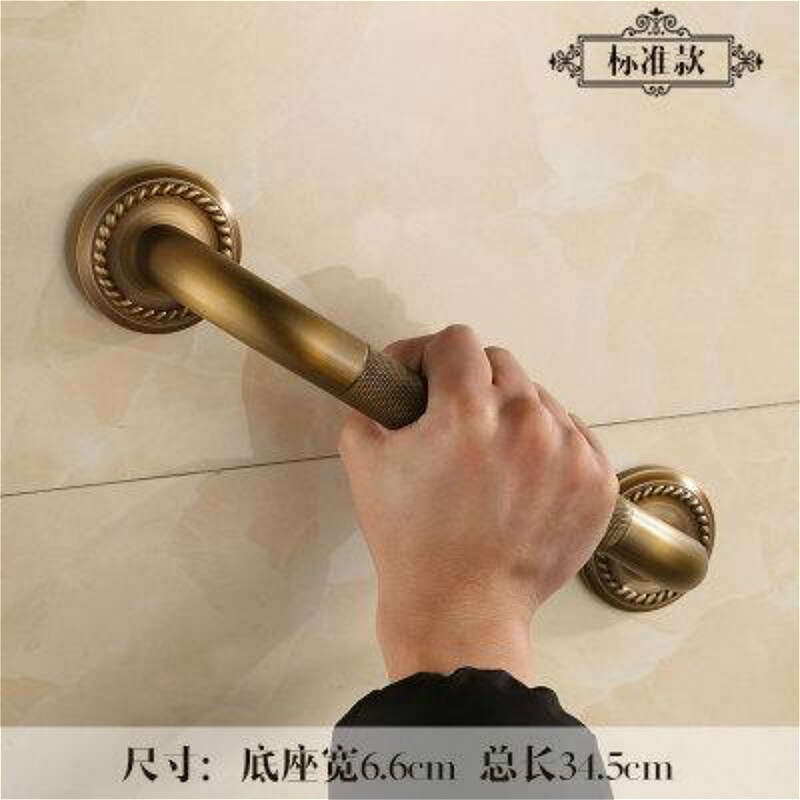 TT Solid Brass bathroom shower safety handle 30/50cm toilet safety handrail antique brushed bathtub safety handrails Grab bar: B1