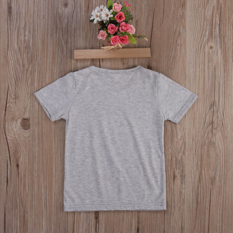 1-8Y Zomer Casual Kinderen Kids Jongen Katoenen T-shirt Gedrukt Camera Korte Mouwen O-hals Tops Tees Jongens Kleding Top