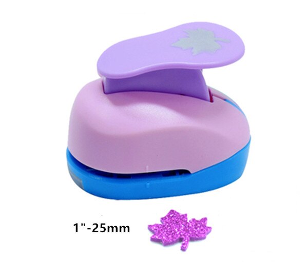 (3/8",5/8",1",1.5",2",3") Maple shaped craft punch leaf paper cutter eva foam scrapbooking leaves hole puncher: 1pc 25MM
