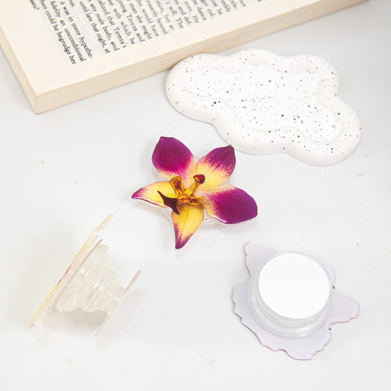 Orchid Phone Grip Holder Phalaenopsis Phone Grip Tok Folding Ring Foldable Cymbidium Griptok Case Cell Phone Bracket