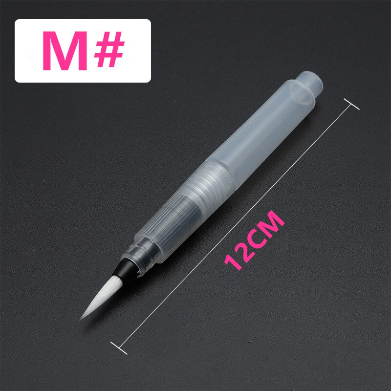 Tinta recarregável escova de tinta água tinta caneta cor da água cabeça macia caligrafia desenho pintura ilustração caneta marcador: b