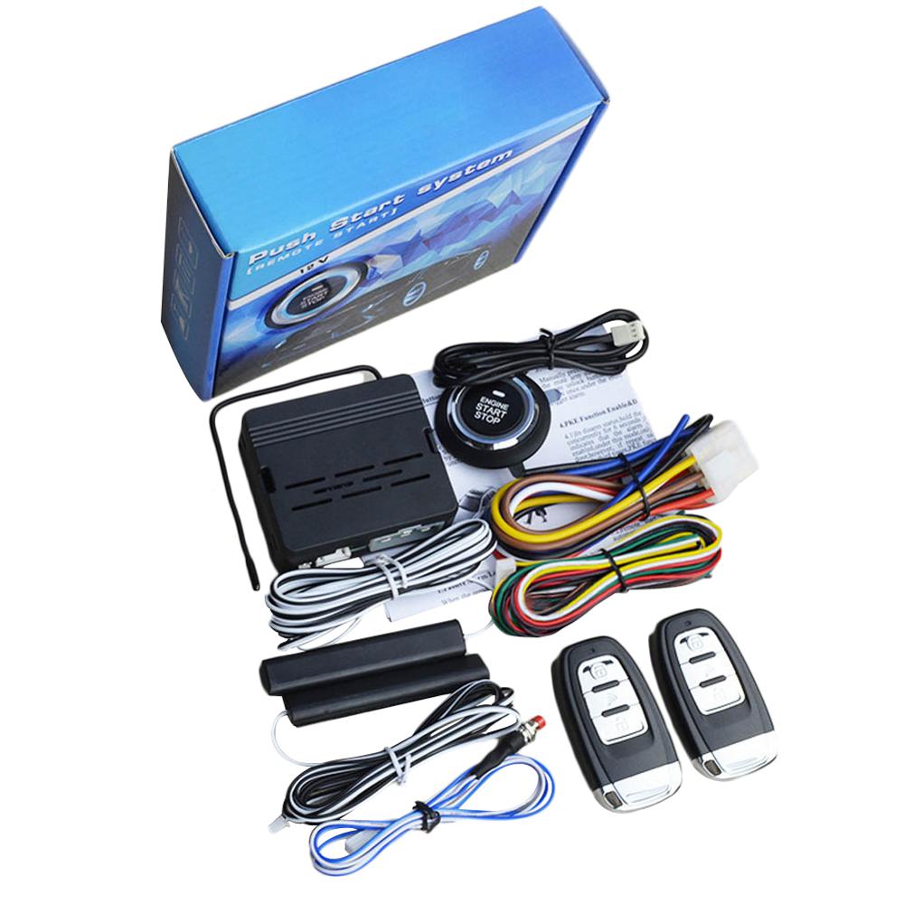 Car Alarm System PKE Keyless Entry Push Button Engine Ignition Starter