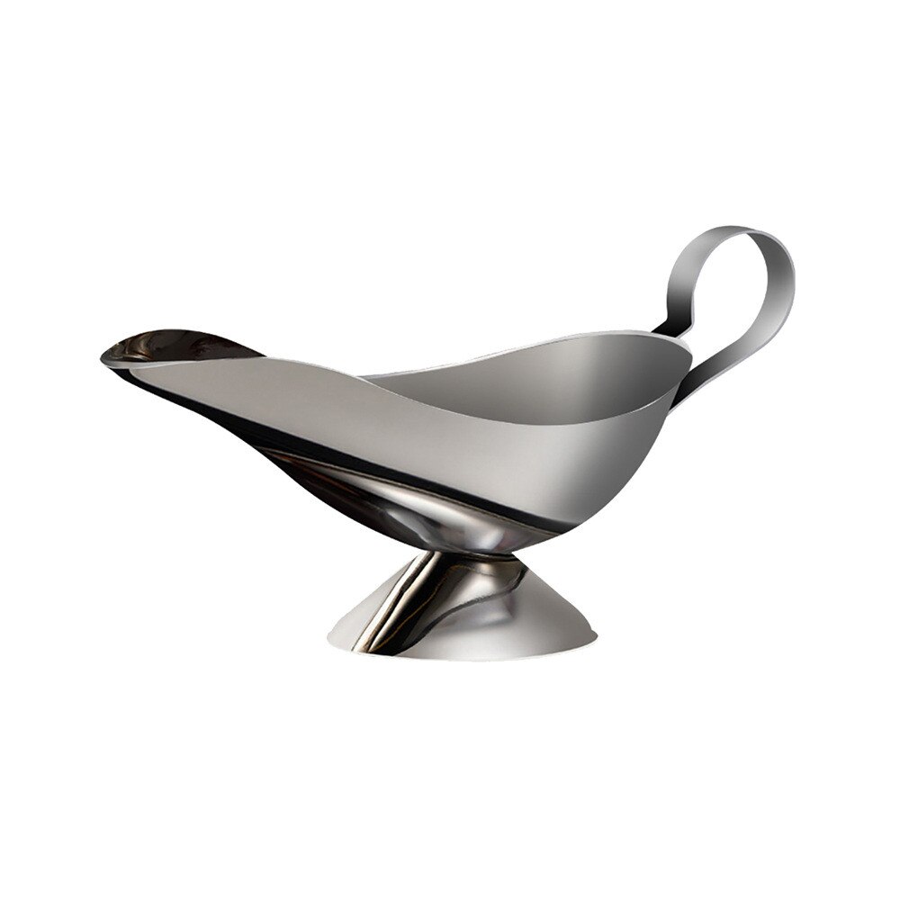 Recipientes de Molho de Barco de Aço inoxidável Prato de Mesa Acessórios de Cozinha Molho Barcos Cabo Fácil de Segurar