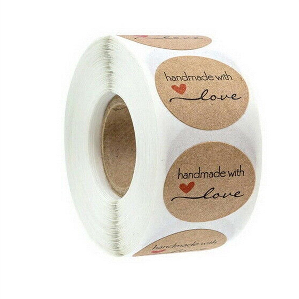 Handmade Thank you Stickers Wedding Flower Baking Handmade Adhesive Labels