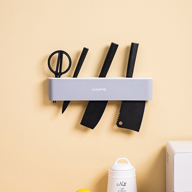1PC Knives Shelf Holder Shelf Wall Mounted 4 slots Multipurpose Storage for Home Kitchen Accessories Wall Storage Rack hook
