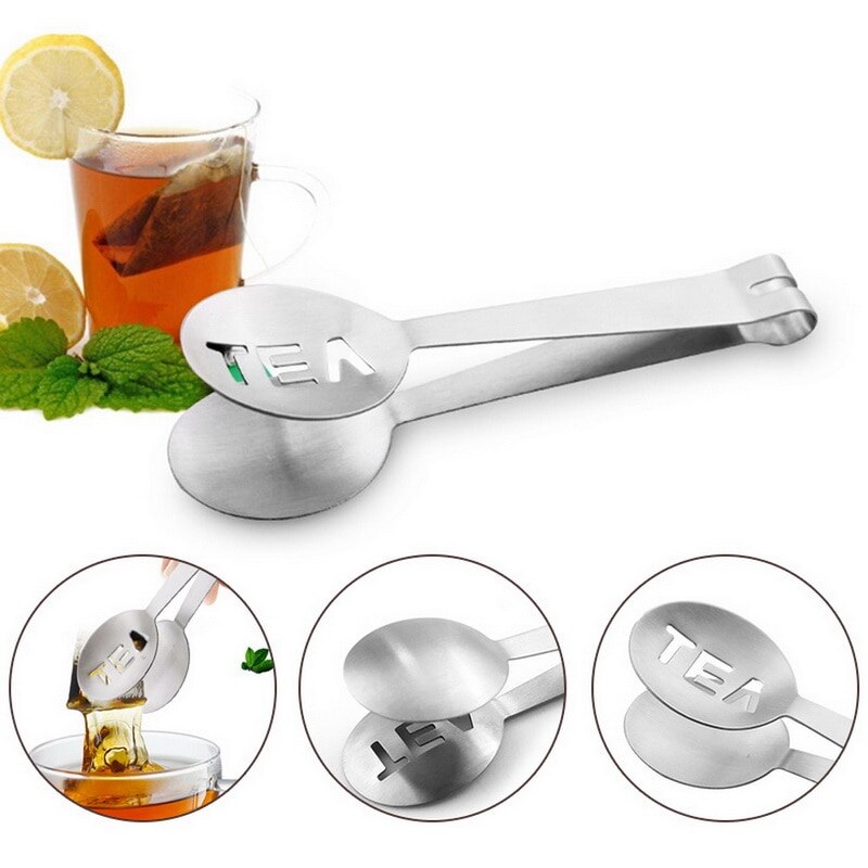 8 Stück Teebeutelpresse Aus Edelstahl – 15,5 Cm, Rund, Ideal Für Teeliebhaber