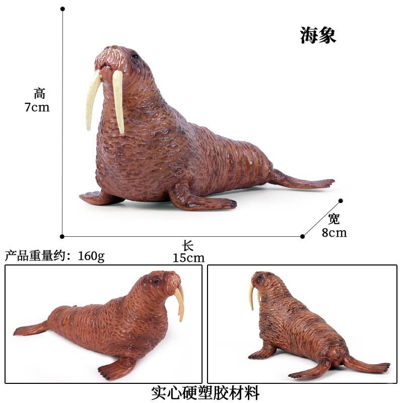 Simulatie Oceaan Dier Seal Zeeleeuw Walrus Model Action Figure Beeldjes Collectie Cognitie Educatief Childrens Toys: Sea elephant