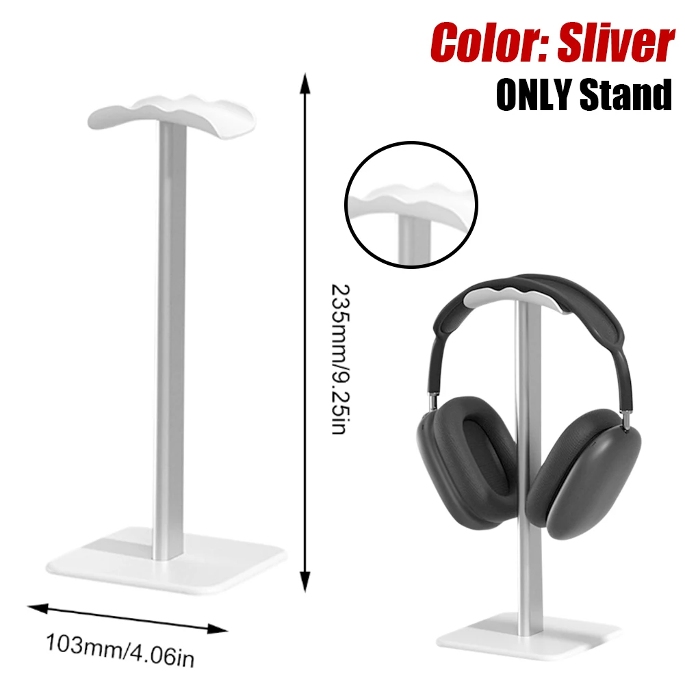 Aluminium Legierung Kopfhörer Ständer Gestell Platzsparende Schreibtisch-Organizer Anzeige Kopfhörer Halterung Aufhänger Headset Unterstützung Stehen: Weizen