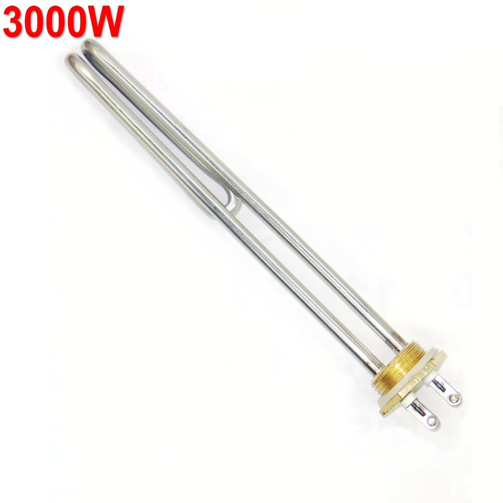 Dn25 1500w 2000w 3000w 4000w 220v innskrudd vannvarmerelement - lav og høy watt tetthet: 3000w