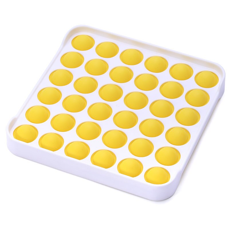 Push Blase pop es Autismus Neue Zappeln Spielzeug Spezielle Bedürfnisse Stressabbau Hilft Entlasten Stress und Erhöhen Fokus Weichen Squeeze spielzeug: Square Yellow