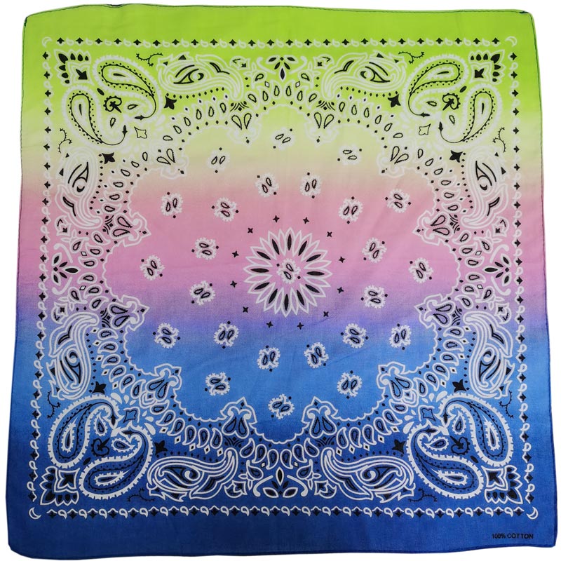 Pañuelo cuadrado de algodón para hombre y mujer, Bandana Unisex de estilo Hip Hop, banda para el pelo de Cachemira a la , bufanda para el cuello y la muñeca, pañuelo mágico
