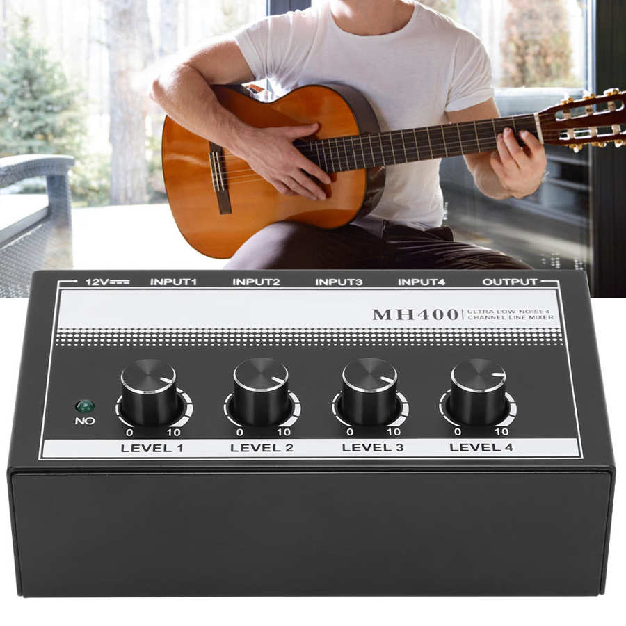 Depusheng MX6 yüksek kalite 48V Ultralow gürültü 6 kanal Stereo mikser hat Mono