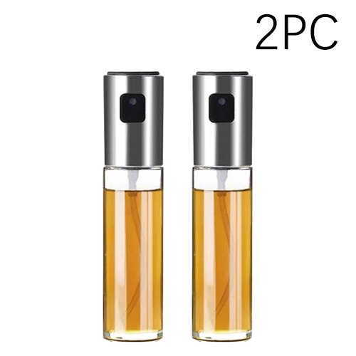 Keuken Bakken Olie Kok Olie Spray Lege Fles Azijn Fles Olie Dispenser Koken Tool Salade Bbq Koken Glas Olie Spuit: 2PC