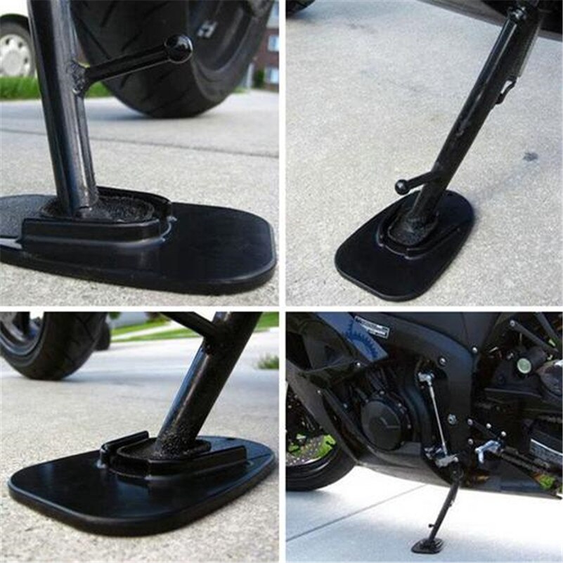 Pied de moto Support pied tapis Support latéral Support plaque coussinet monopode Support plaque tapis Support latéral pied coussinet Base