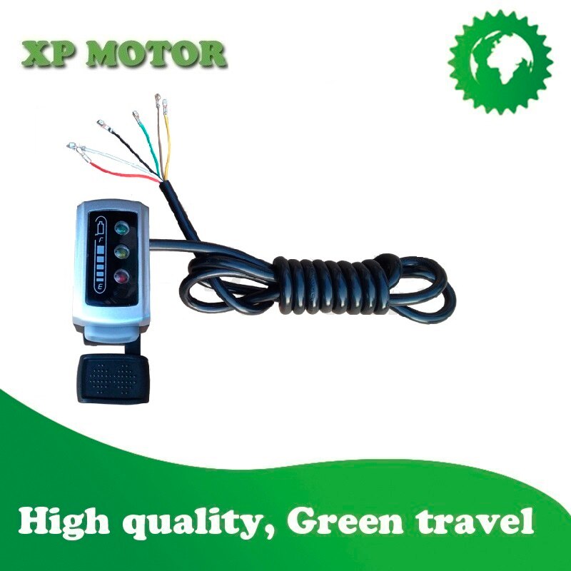 E-Bike 36V/48V Thumb Throttle with LED Battery Level Display