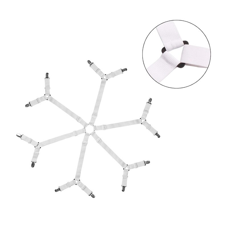 Laken Clips Grijpers Fasteners 6 Zijden Vel Bretels Elastische Vel Houders Matras Clips Bandjes-Verstelbare Fit